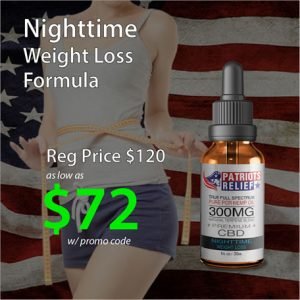 Patriots Relief Nighttime Weight Loss Formula CBD