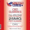 Patriots Relief CBD Gummies Label