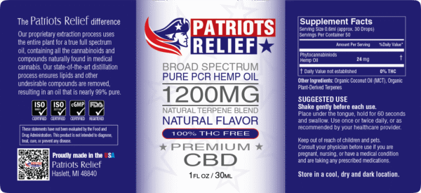 1200mg - True Broad-Spectrum CBD (0% THC) - Image 3