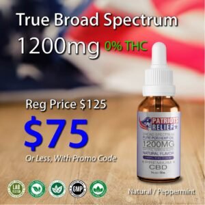 1200mg - True Broad-Spectrum CBD (0% THC)