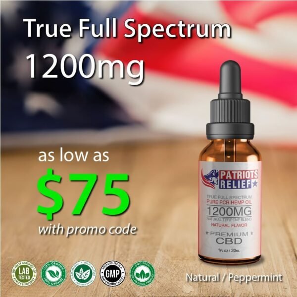 1200mg - True Full Spectrum CBD