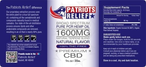 1600mg - True Broad-Spectrum CBD (0% THC) - Image 3