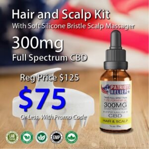 Hair and Scalp Formula 300mg Full Spectrum CBD - Kit