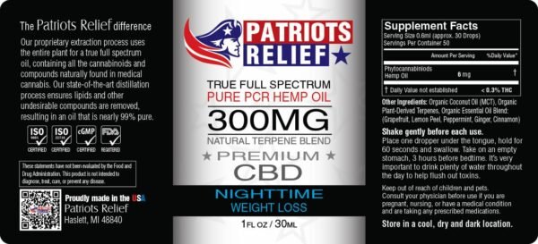 Nighttime Weight Loss 300mg CBD - Image 3
