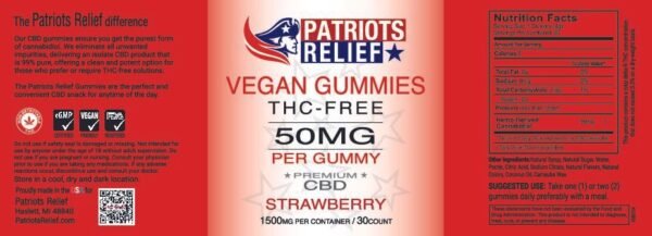 Vegan Gummies 50mg THC-FREE - Image 4