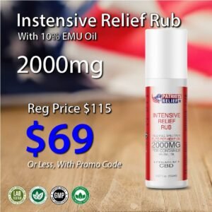 Intensive Relief Rub 2000mg Premium CBD