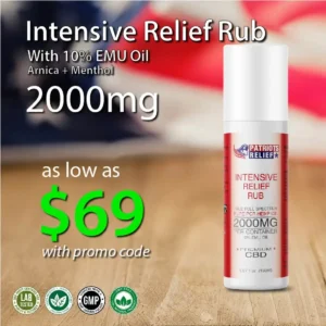Intensive Relief Rub 2000mg Premium CBD