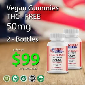 Vegan Gummies 50mg THC-FREE - 2-Pack