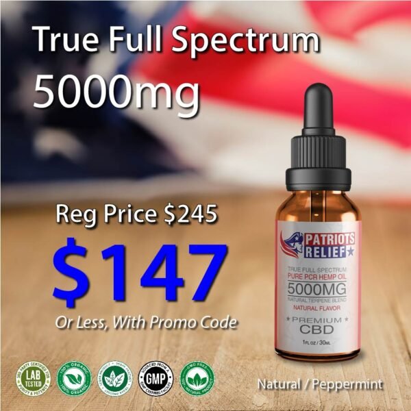 5000mg - True Full Spectrum CBD