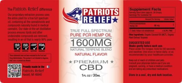 1600mg - True Full Spectrum CBD - Image 3