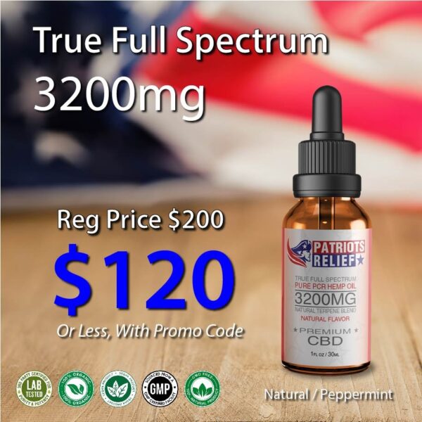 3200mg - True Full Spectrum CBD