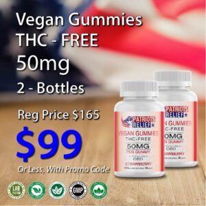 Vegan Gummies 50mg THC-FREE - 2-Pack