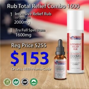 Rub and 1600 Full Tincture Total Relief Combo
