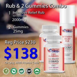 Rub & 2 Gummy Relief Combo