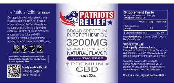 3200mg - True Broad-Spectrum CBD (0% THC) - Image 3